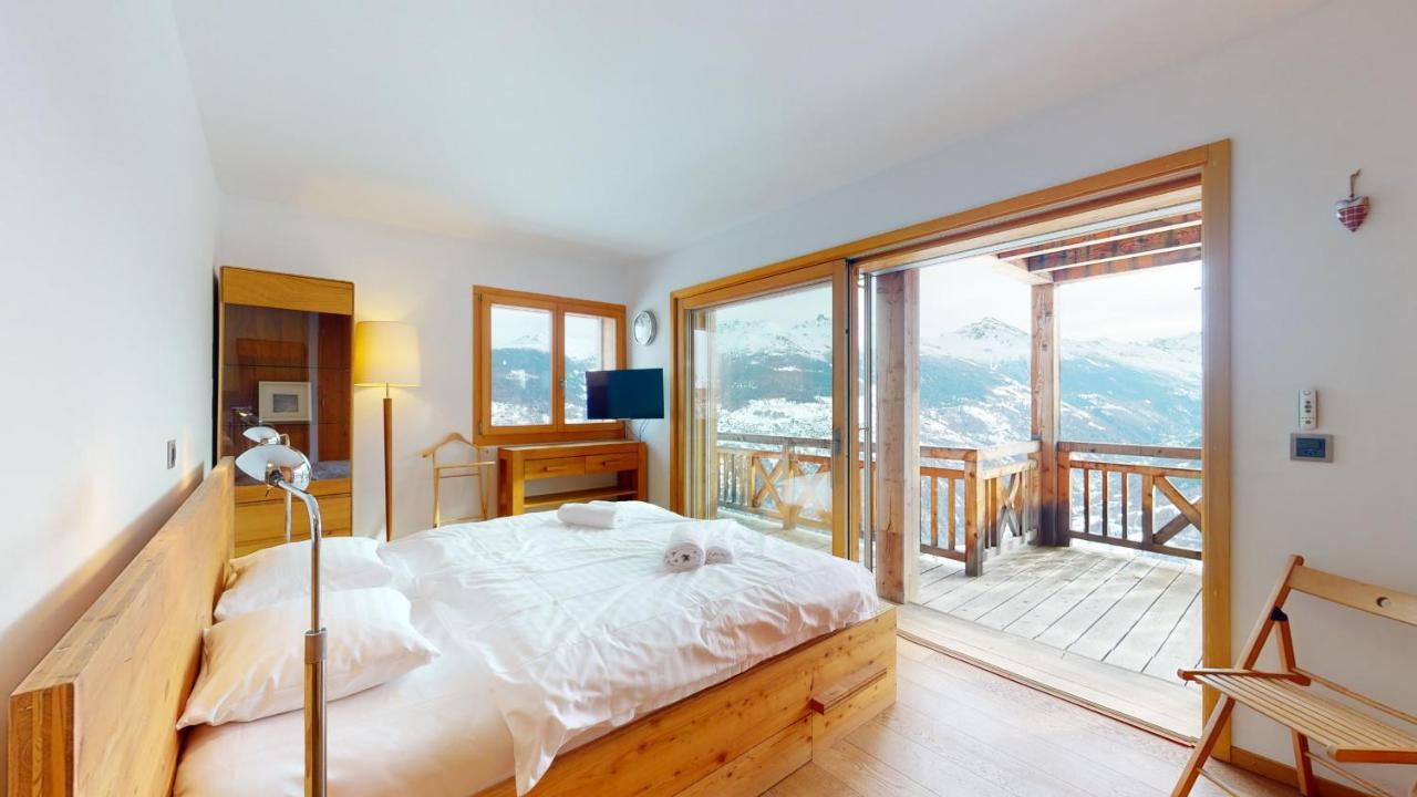 Etoiles des Neiges LUXE&JACUZZI chalet 12 pers Hérémence Exterior foto